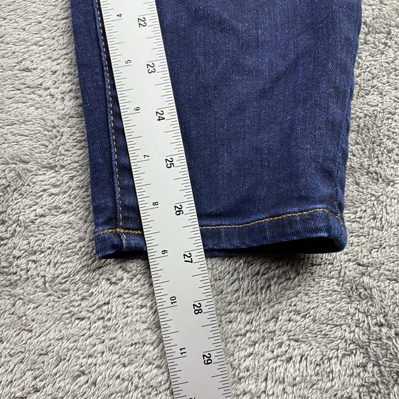 Gap 1969 Curvy True Skinny Jeans Womens 34R Blue Dark Wash Mid Rise - Picture 4 of 13